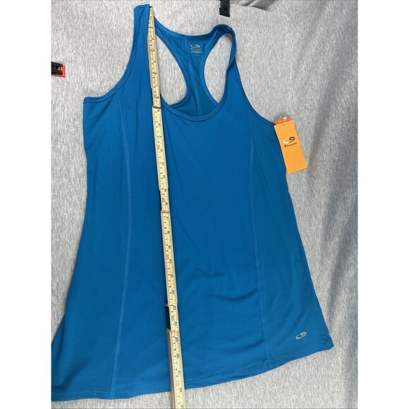 Champion Duo Dry Tank Top Women’s T-Back Turquoise  Size Large  #1 - Picture 10 of 11
